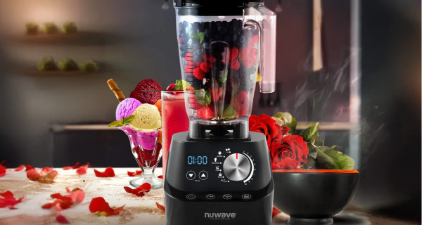 Nuwave Moxie Vacuum Blender popcorn