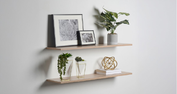 Slim Floating Shelves from Delta Cycle popcorn