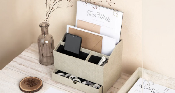 Greta Desktop Organizer from Bigso Box of Sweden popcorn